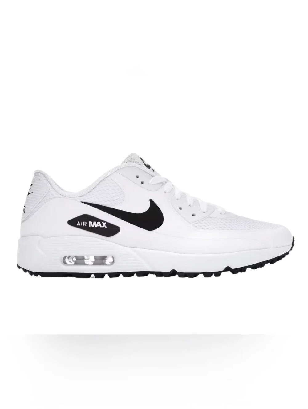NEW Nike Air Max 90 GOLF Youth White and Black Air Max Low-Top Sneaker